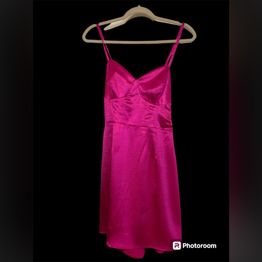 NWOT Wild Fable Pink Satin Mini Dress - Size M